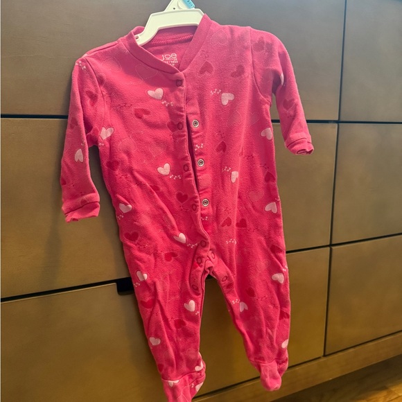 Joe Fresh Pink Footie One Piece with Soft Fabric - Picture 1 of 4